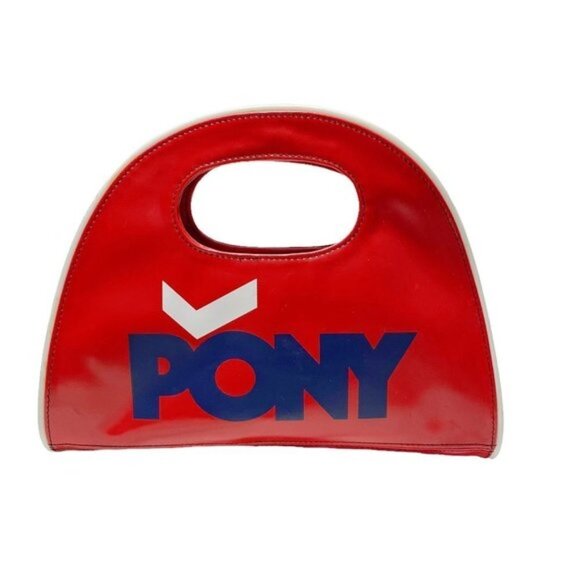 Pony Handbags - VINTAGE PONY Y2K Patent Mini Bag Red